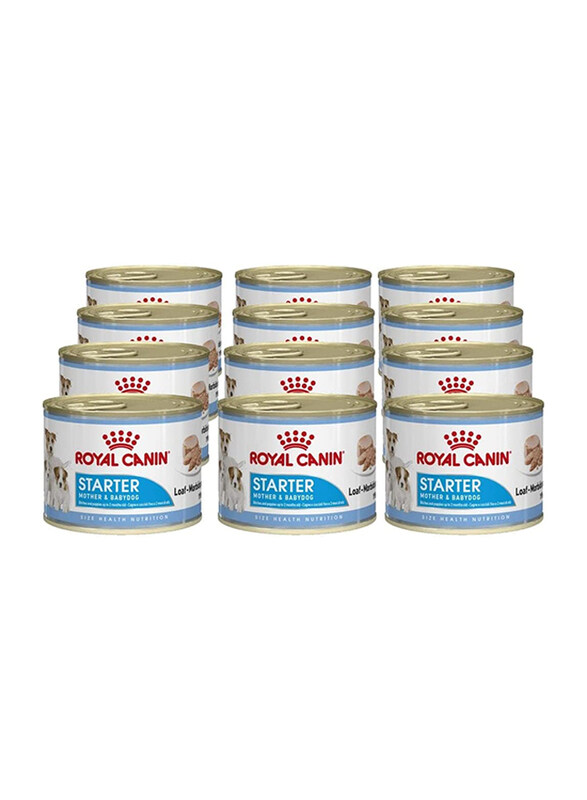 

Royal Canin Health Nutrition Starter Mousse Dog Wet Food Cans, 12 x 195g