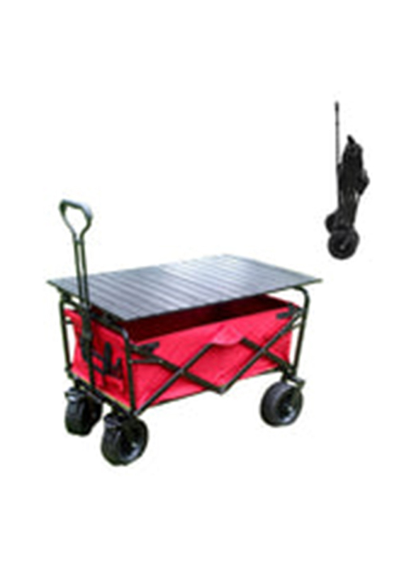 Crony Ym-003 Folding Shopping Cart with Cover, Red