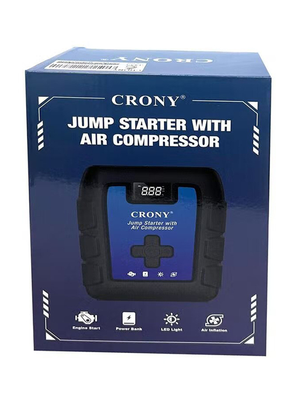 Crony B03 Jumper Starter Car Charger Jump Starter & Wireless Inflator Pump