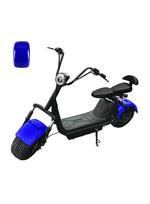 

Crony Big Harley Li-ion battery BT Double Seat Electric Motorcycle, Blue