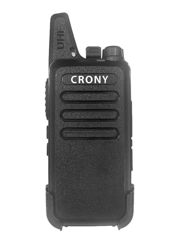 Crony Professional FM Transceiver Walkie Talkie, F6smart, Black