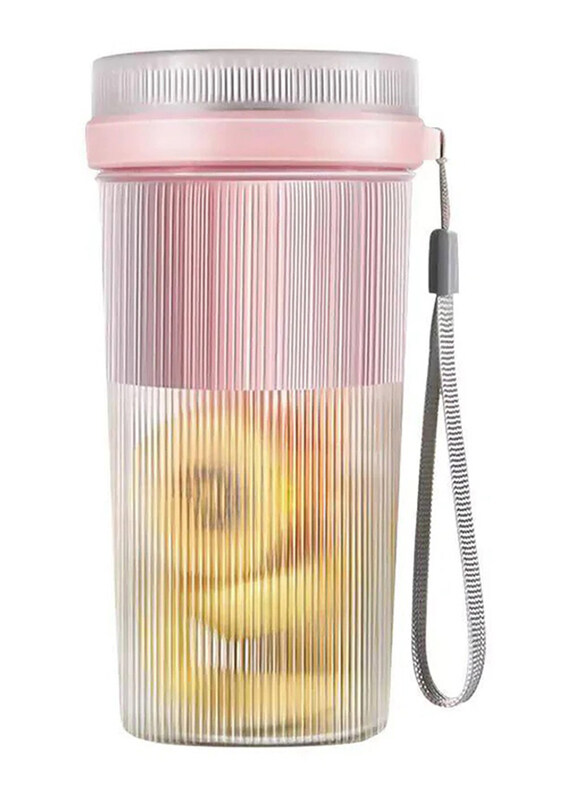

Crony Portable USB Rechargeable Mini Juicer Cup, 300ml, Pink