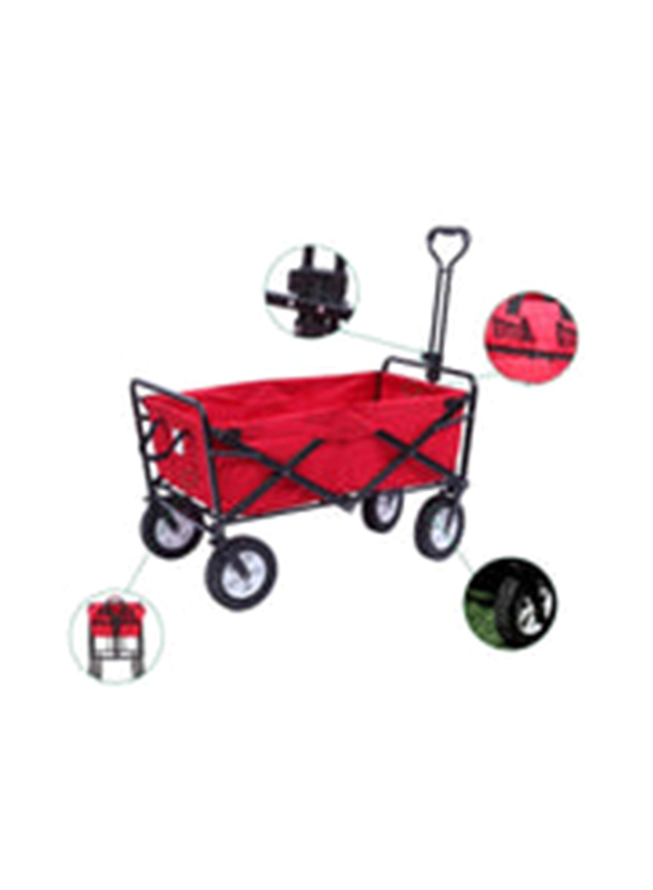 Crony TC3015+ Baseplate Folding Heavy Duty Collapsible Camping Garden Cart, Black