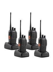 Baofeng 4 Piece Handheld Two Way Radio Walkie Talkie With Battery & Charger, BF-888S, Black