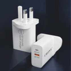 Crony CR-004 PD20W + QC 3.0 Wall Charger, White