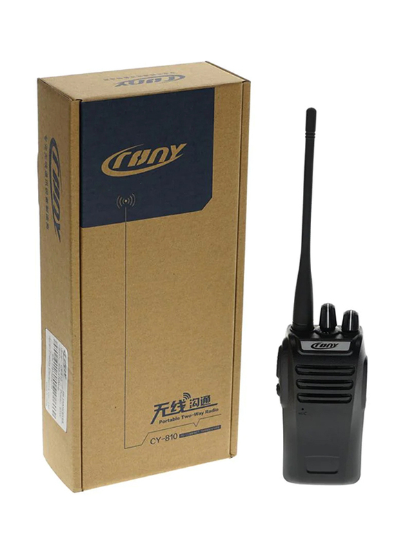 Crony Portable Handheld Civilian Two Way Radio Professional Walkie Talkies, CY-810, Black