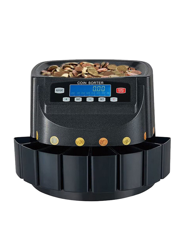 

Crony Coin Counting Machine with LCD Screen, CN-550, Black