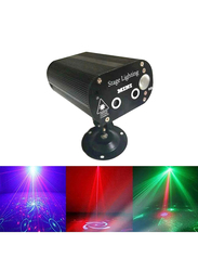 Crony 12 Patterned Double Holes Laser Stage Light with Remote Control, Multicolour