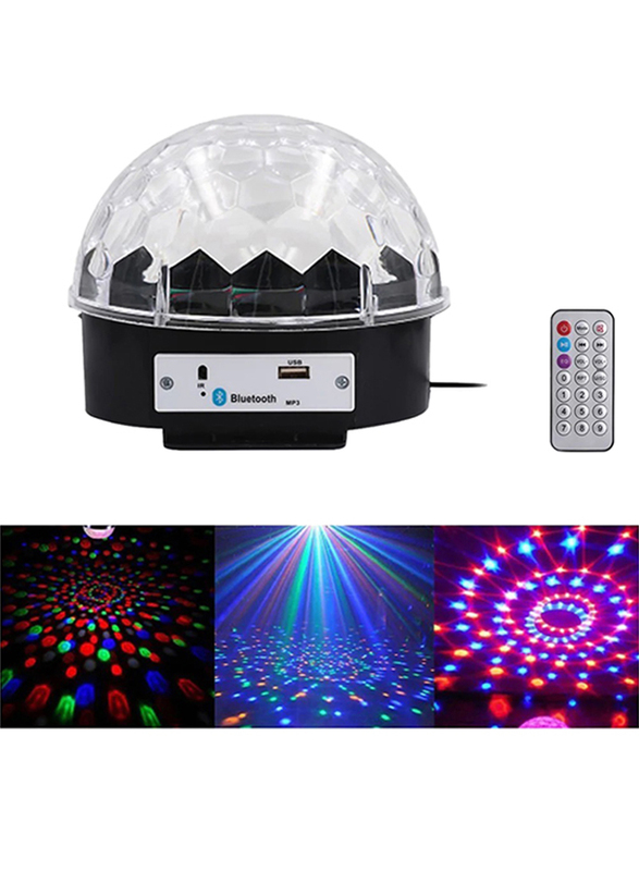 3C Magic Ball with Bluetooth Music Party Light With Bluetooth Crystal Disco Ball, Multicolour