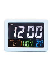 Crony GH-2000 Electronic LED Alarm Clock with Date, White