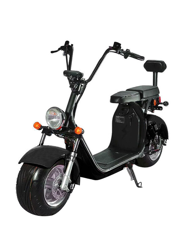 

Crony Big Harley Li-ion battery BT Double Seat Electric Motorcycle, 8 inch, X3, Black