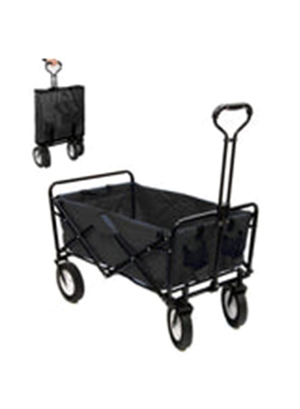 Crony TC3015+ Baseplate Folding Heavy Duty Collapsible Camping Garden Cart, Black