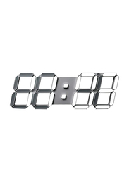 Crony 3D-6608 Intelligent Three-Dimensional Remote Control Wall Clock, White