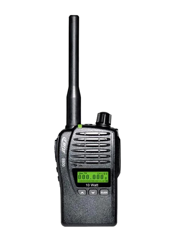 Crony 8-20 Km Long Range Two Way Radio Warterproof Walkie Talkies With Headsets, CY-8800, Black