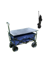 Crony Ym-003 Folding Shopping Cart with Cover, Blue
