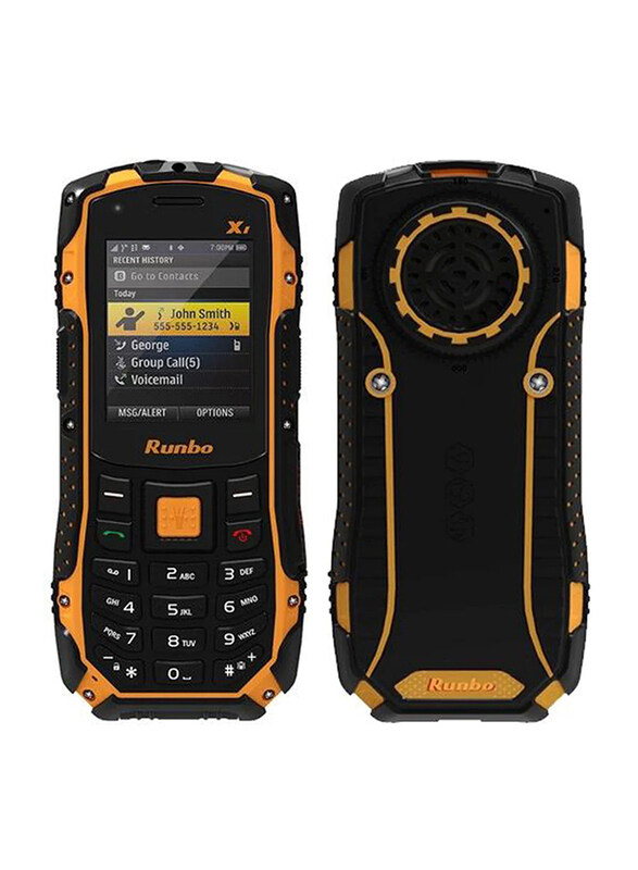 

Runbo Rugged Water Dust Shock Proof Mobile Cell Phone Walkie Talkie, X1 Ip67, Black