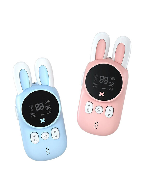 

Generic Rabbit 2 Way Radio Walkie Talkie Toy With Backlit Flashlight, 2 Pieces, Ages 3+
