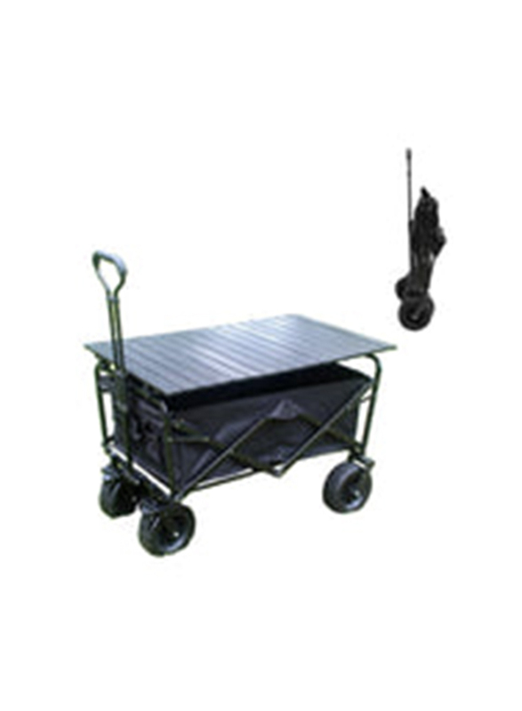 Crony Ym-003 Folding Shopping Cart with Cover, Black