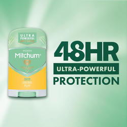 Mitchum Triple Odor Defense 48HR Protection Deodorant Stick & Antiperspirant for Women, Pure Fresh, 41g, Multicolour