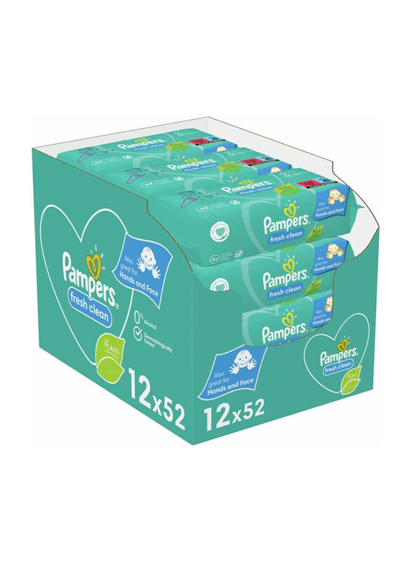 

Pampers 624-Piece Fresh Clean Baby Scent Wipes, White