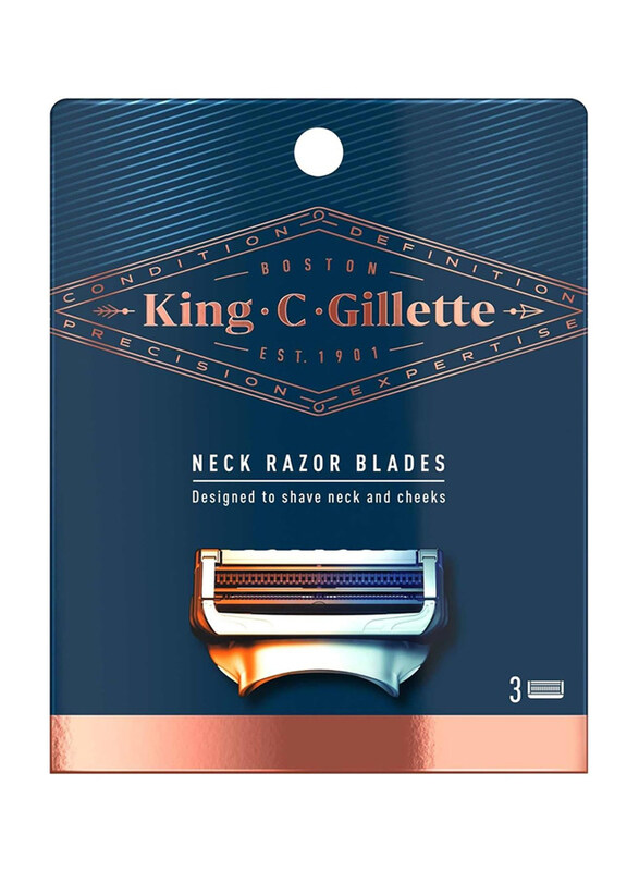 

King C. Gillette Men’s Neck Shaving Razor Blades, 1 Piece