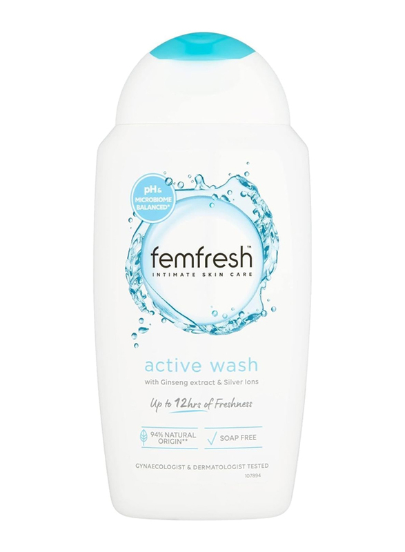 Femfresh Ultimate Care Active Ph Balanced Feminine Wash with Energising Ginseng and Antioxidants, 250ml