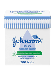 Johnson's 1200-Piece Baby Pure Cotton Buds, White