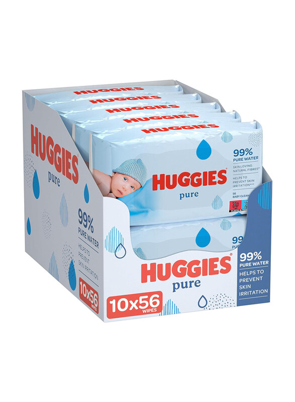 

Huggies 560-Piece Pure Baby Wipes, White