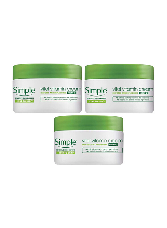 

Simple Vital Vitamin Night Cream, 3 x 50ml
