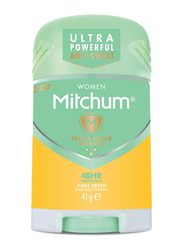 Mitchum Triple Odor Defense 48HR Protection Deodorant Stick & Antiperspirant for Women, Pure Fresh, 41g, Multicolour