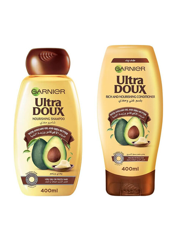 

Garnier Ultra Doux Avocado Oil & Shea Butter Shampoo 400ml + Conditioner 400ml