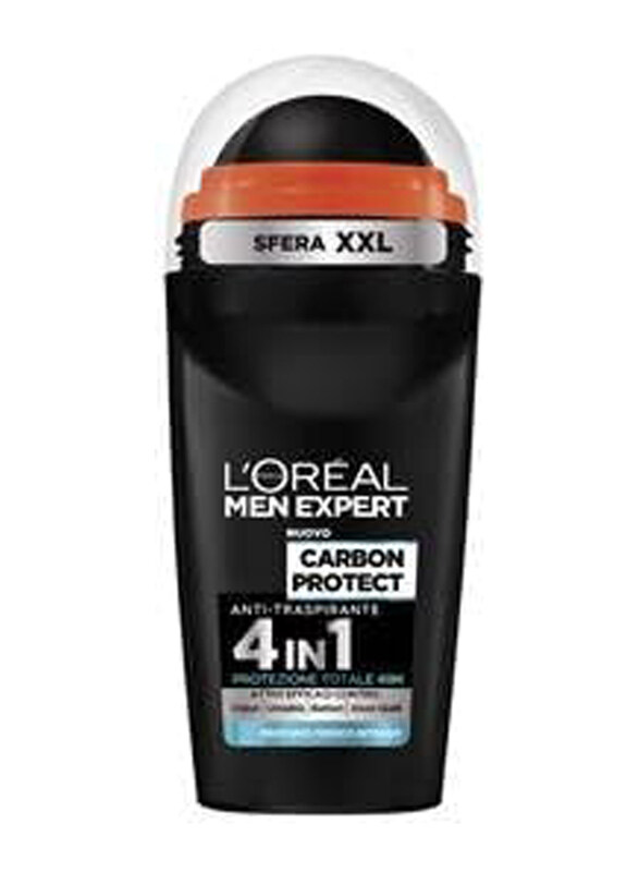 

L'Oreal Paris Expert 4-in-1 Roll-On Deodorant for Men, 6 x 50ml, Multicolour