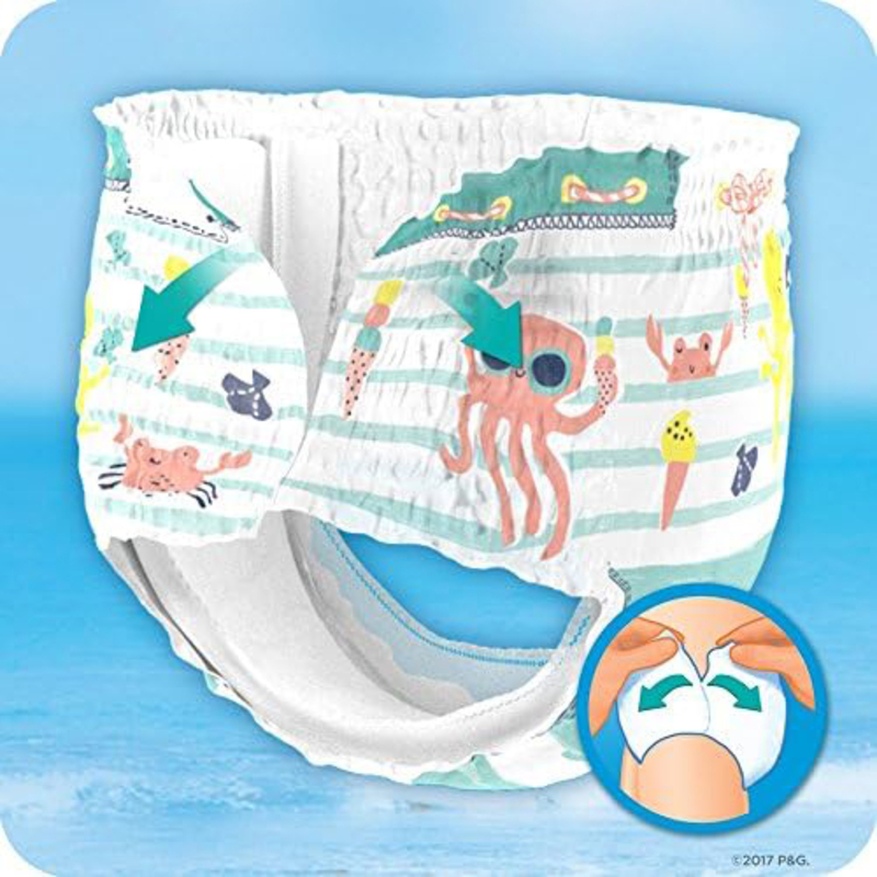 Pampers Splashers Disposable Swim Diapers, Size 3-4, 6-11 kg, 12 Count
