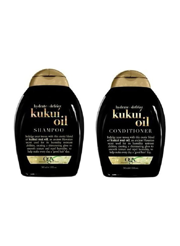 

Organix OGX Hydrate & Defrizz Kukui Oil Shampoo 13oz + Conditioner 13oz Set