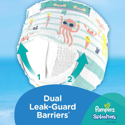 Pampers Splashers Swimming Diapers, Size 5-6, 14 kg, 10 Count