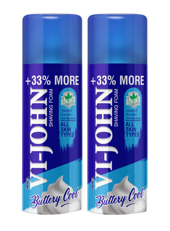 

VI-John Smooth Shave Foam, 2 x 400gm