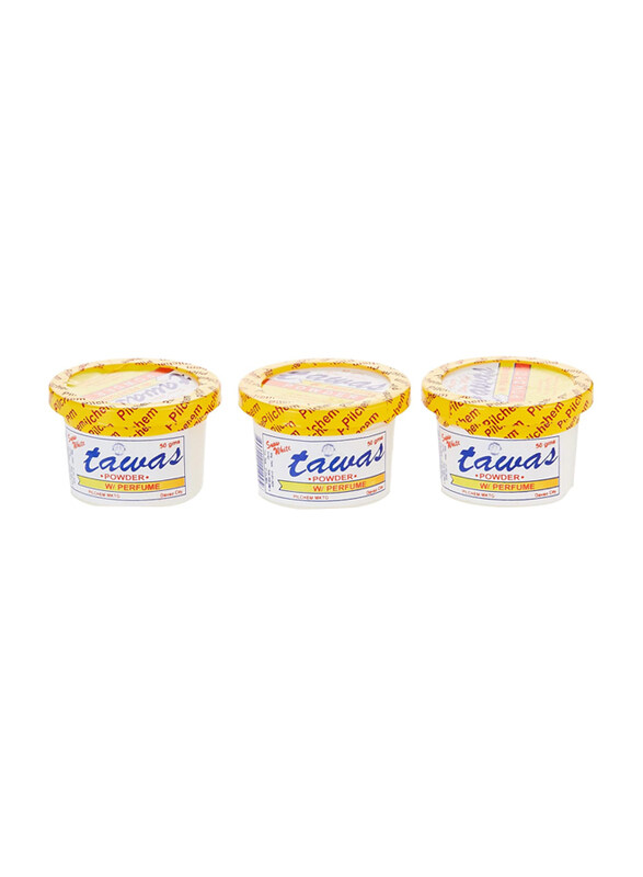 

Snow White Tawas Powder, 3 x 50gm, White