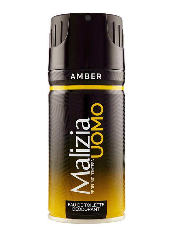 Malizia Uomo Amber New Deodorant Spray for Him, 150ml