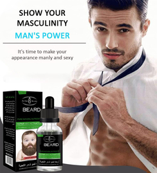 Aichun Beauty Men's Beard Grow Oil Facial Hair Supplement Vitamins