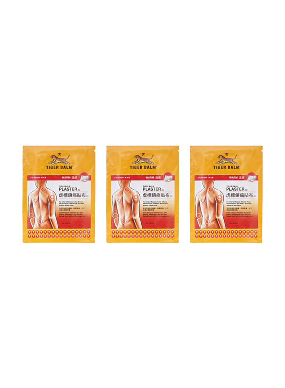 

Tiger Balm Plaster Warm Large, 3 Piece, PHI136A, Multicolour