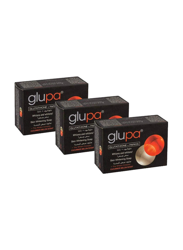 

Glupa Skin Whitening Soap, 3 x 135gm