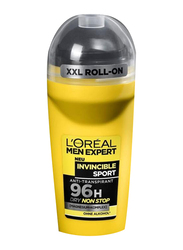 L'oreal Paris Men Expert Invincible Man Roll-On Deodorant 96H Protection, 6 x 50ml