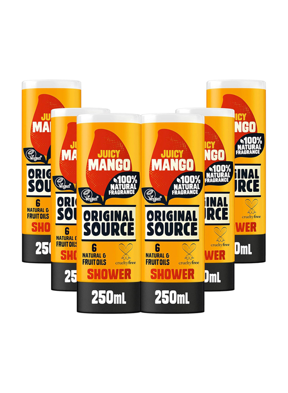 Original Source Mango Shower Gel, 6 x 250ml
