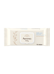 Aveeno 72-Piece Daily Care Unscented Baby Wipes, White