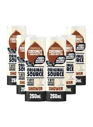 Original Source Coconut & Shea Butter Shower Gel, 6 x 250ml