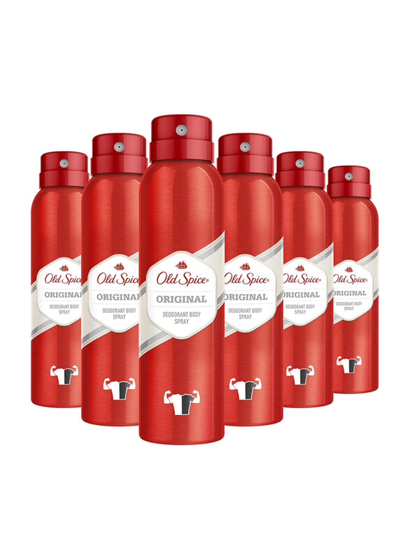 

Old Spice Original Deodorant Body Spray, 6 x 150ml