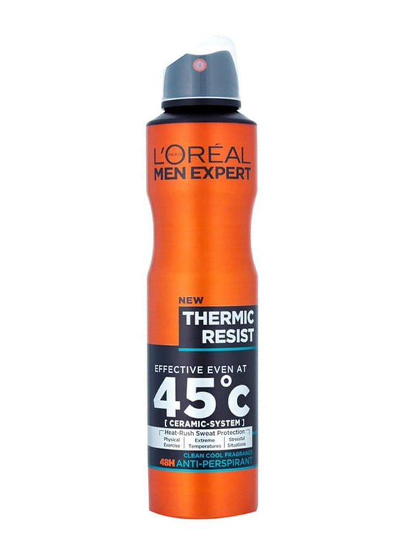 L'Oreal Paris Expert Thermic Resist 48H Anti-Perspirant Deodorant for Men, 150ml, Multicolour