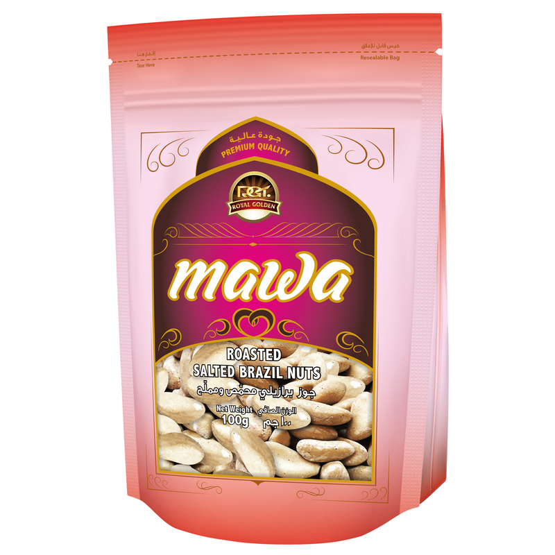 MAWA Roasted Salted Brazil Nuts 100g (Pink Pouch)