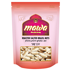 MAWA Roasted Salted Brazil Nuts 225g (Pink Pouch)