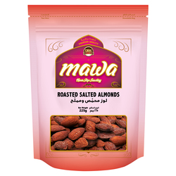 MAWA Roasted Salted Almonds 225g (Pink Pouch)